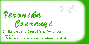 veronika cserenyi business card